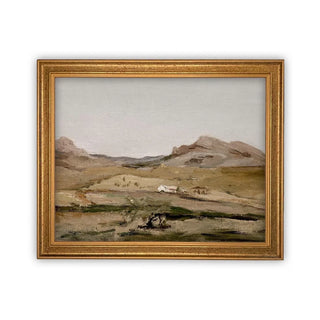 Autumn Hills Landscape Canvas Art 12X16