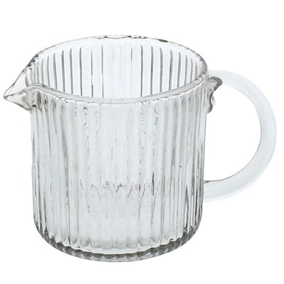 Glass Pitcher - Ribbed