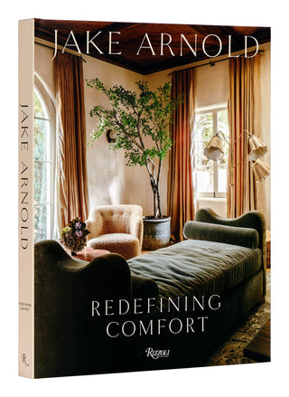 Book cover of 'Redefining Comfort' by Jake Arnold with a interior design scene on the cover.