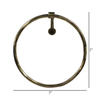 Antique Gold Towel Ring