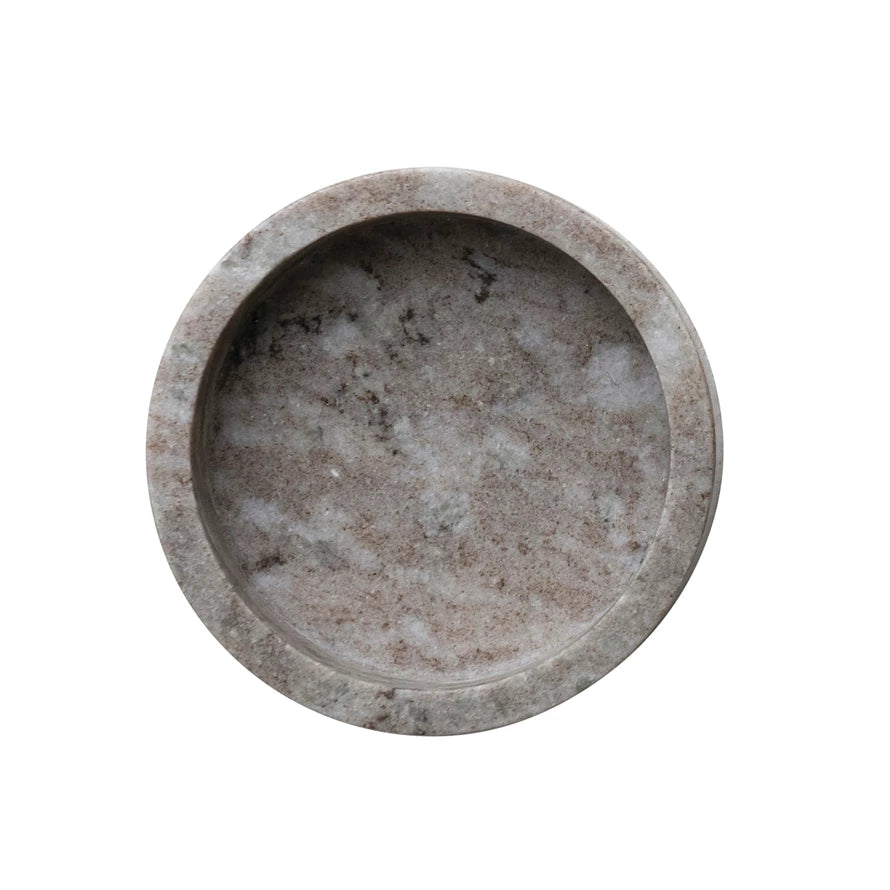 Round Marble Dish/Bottle Holder - FORD + ELM