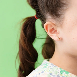 Enamel Butterfly Stud Earrings - Hypoallergenic