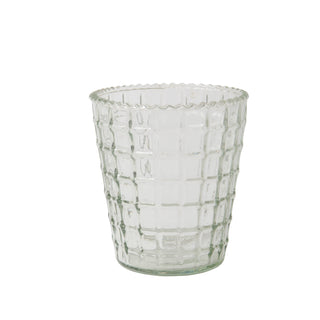 Ruffle Glass Lattice Tumbler
