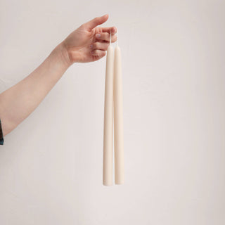 12" Beeswax Taper Candles