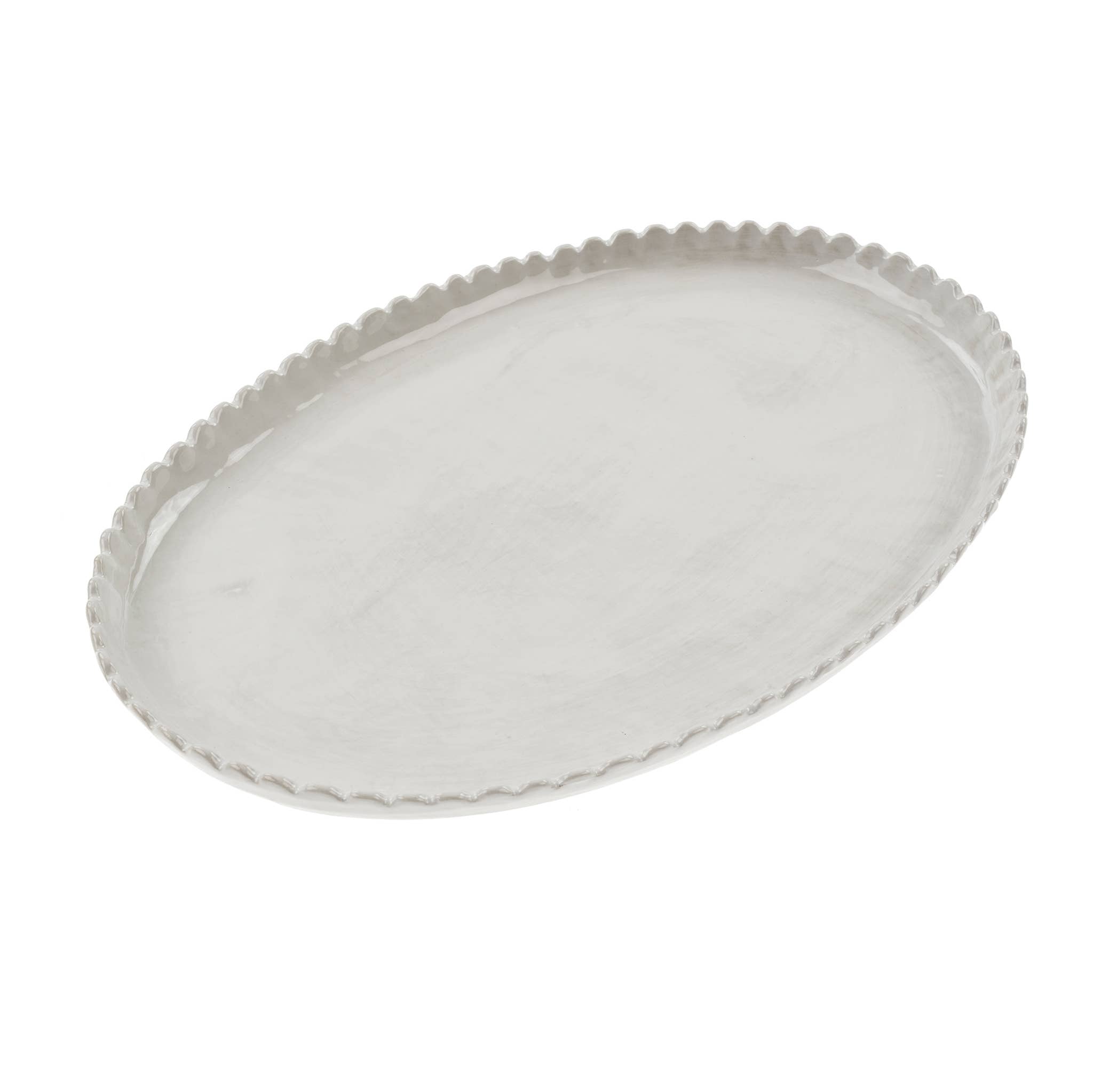 Scalloped Oval Platter - FORD + ELM