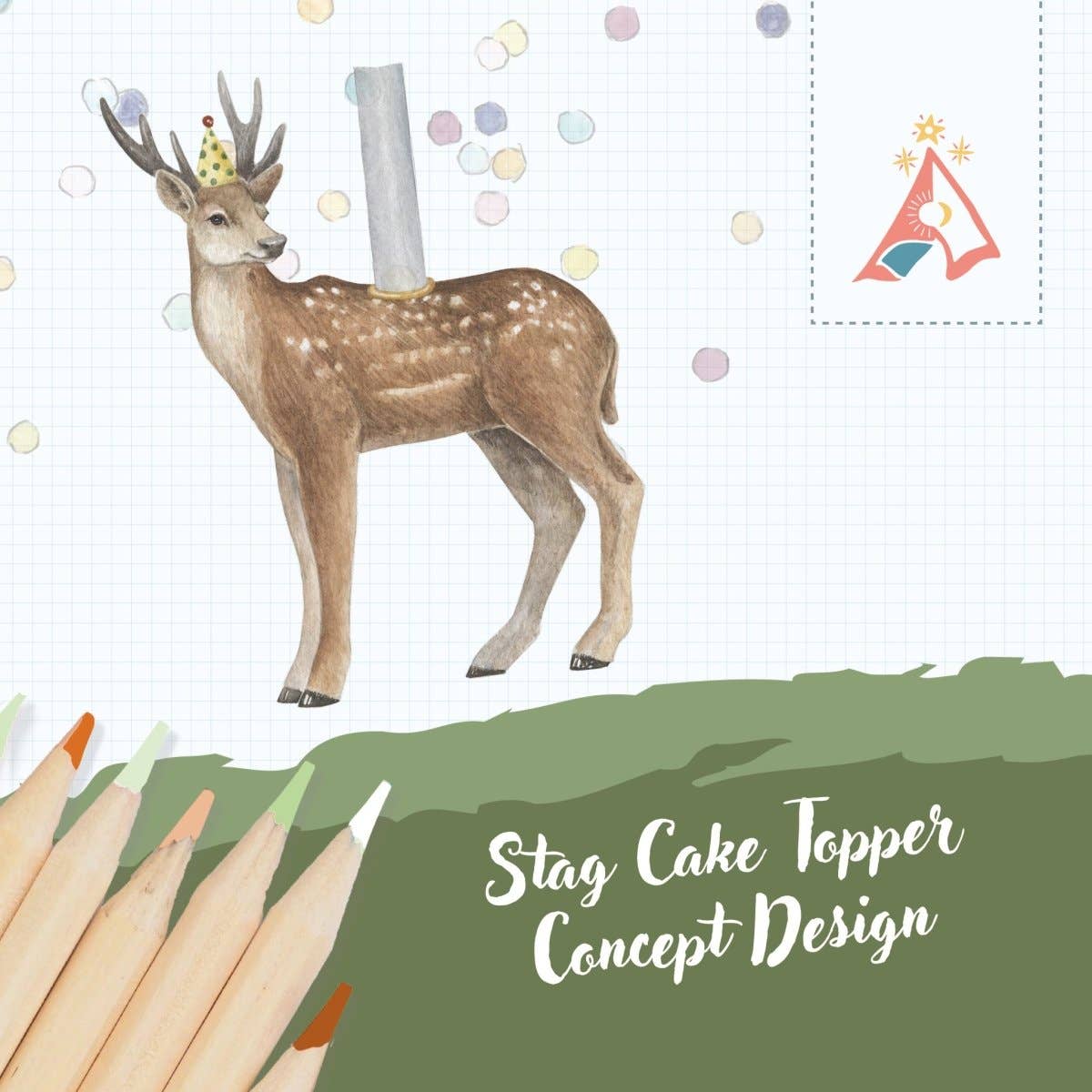 Stag Cake Topper