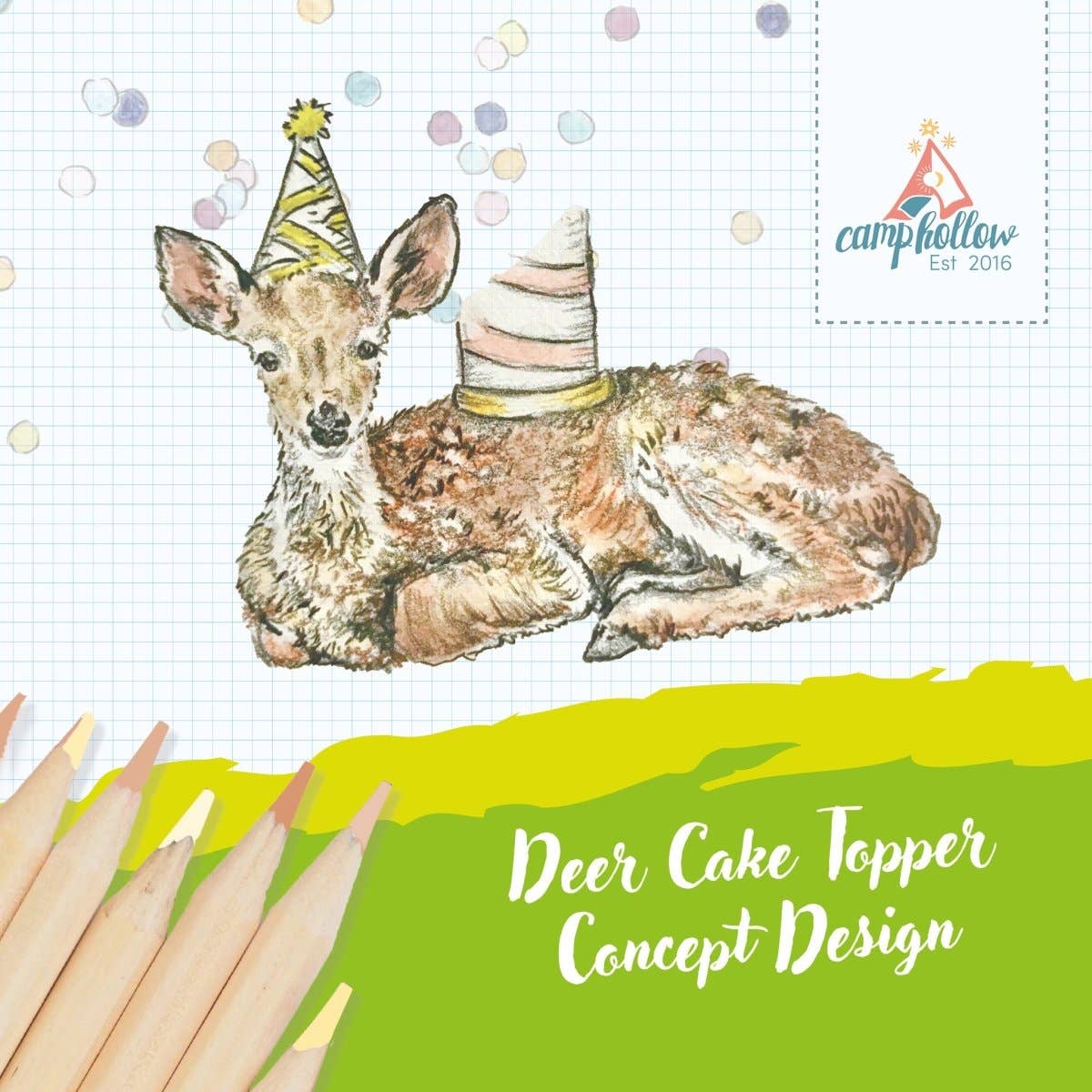 Deer Cake Topper - FORD + ELM