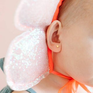 Mini Heart Stud Earrings - Hypoallergenic