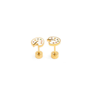 Art Palette  Stud Earrings - Hypoallergenic