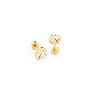 Art Palette  Stud Earrings - Hypoallergenic