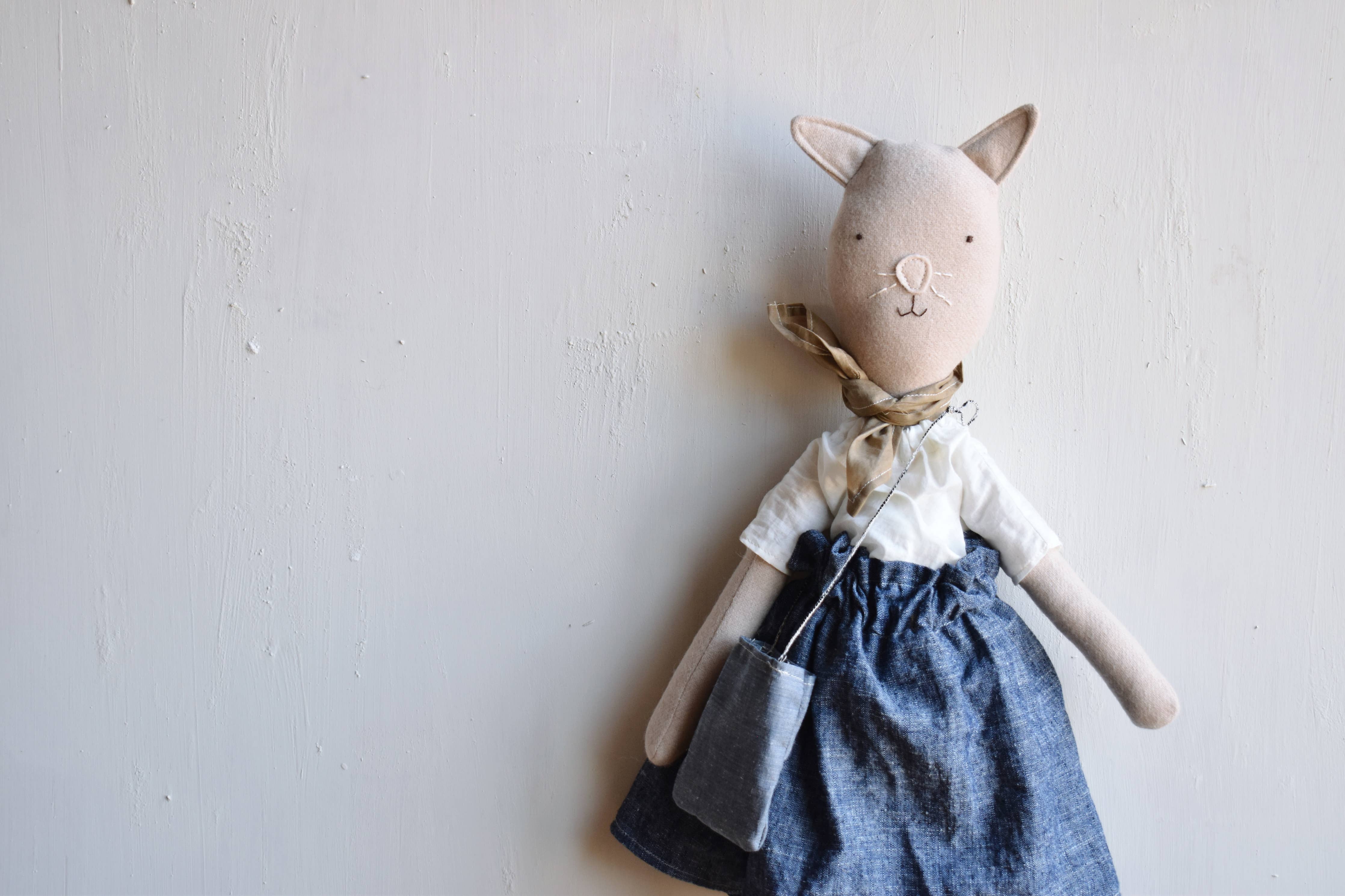 Handmade Mae the Barn Cat Doll - FORD + ELM