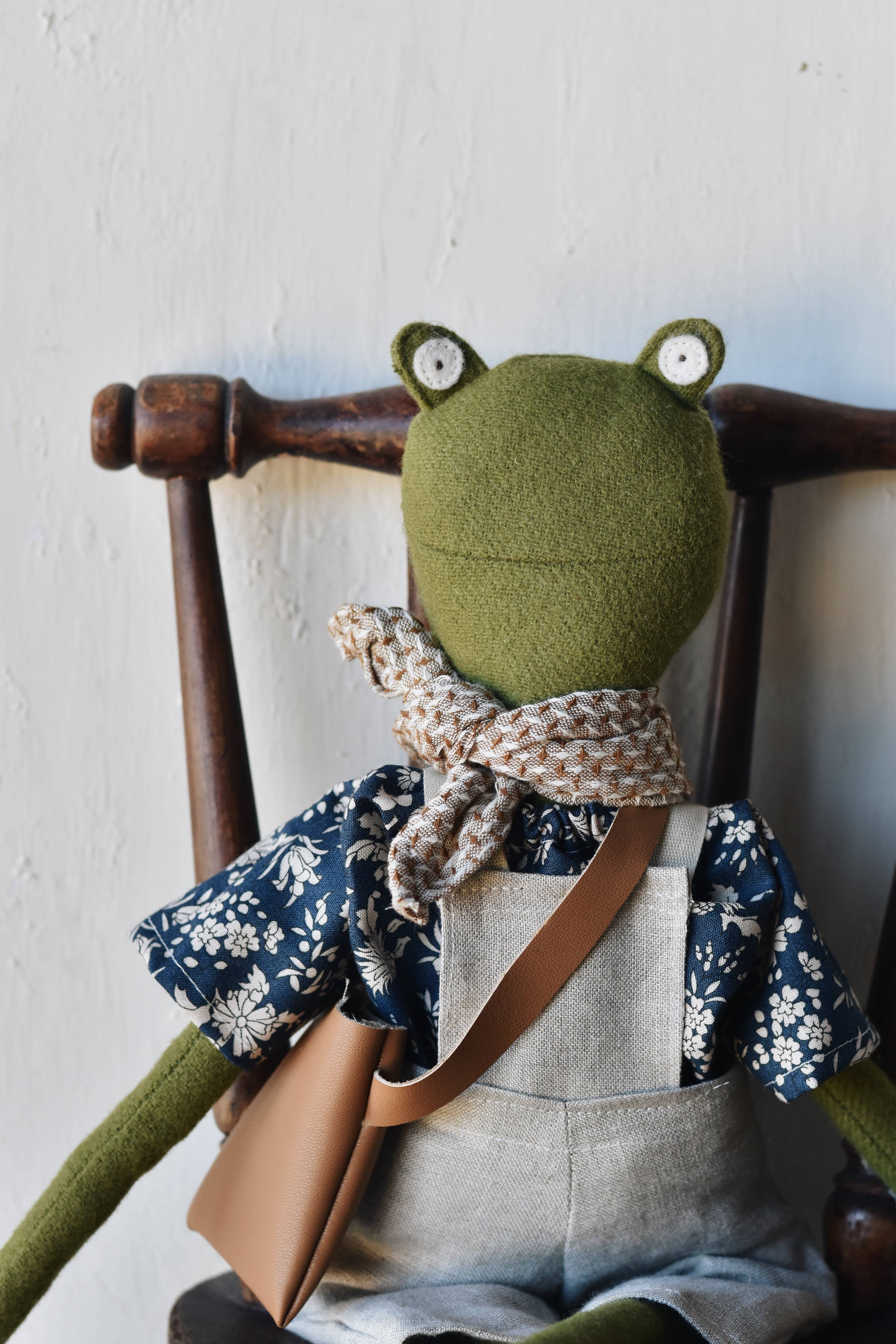 Handmade Fern the Frog Doll - FORD + ELM