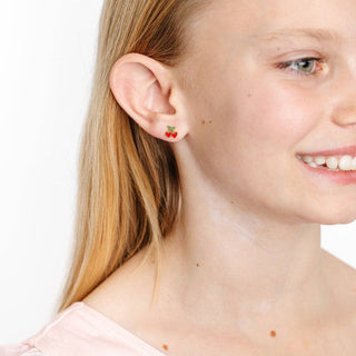 Cherries Stud Earring - Hypoallergenic