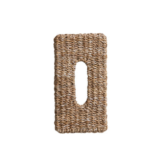 Hand-woven Seagrass Tissue Holder