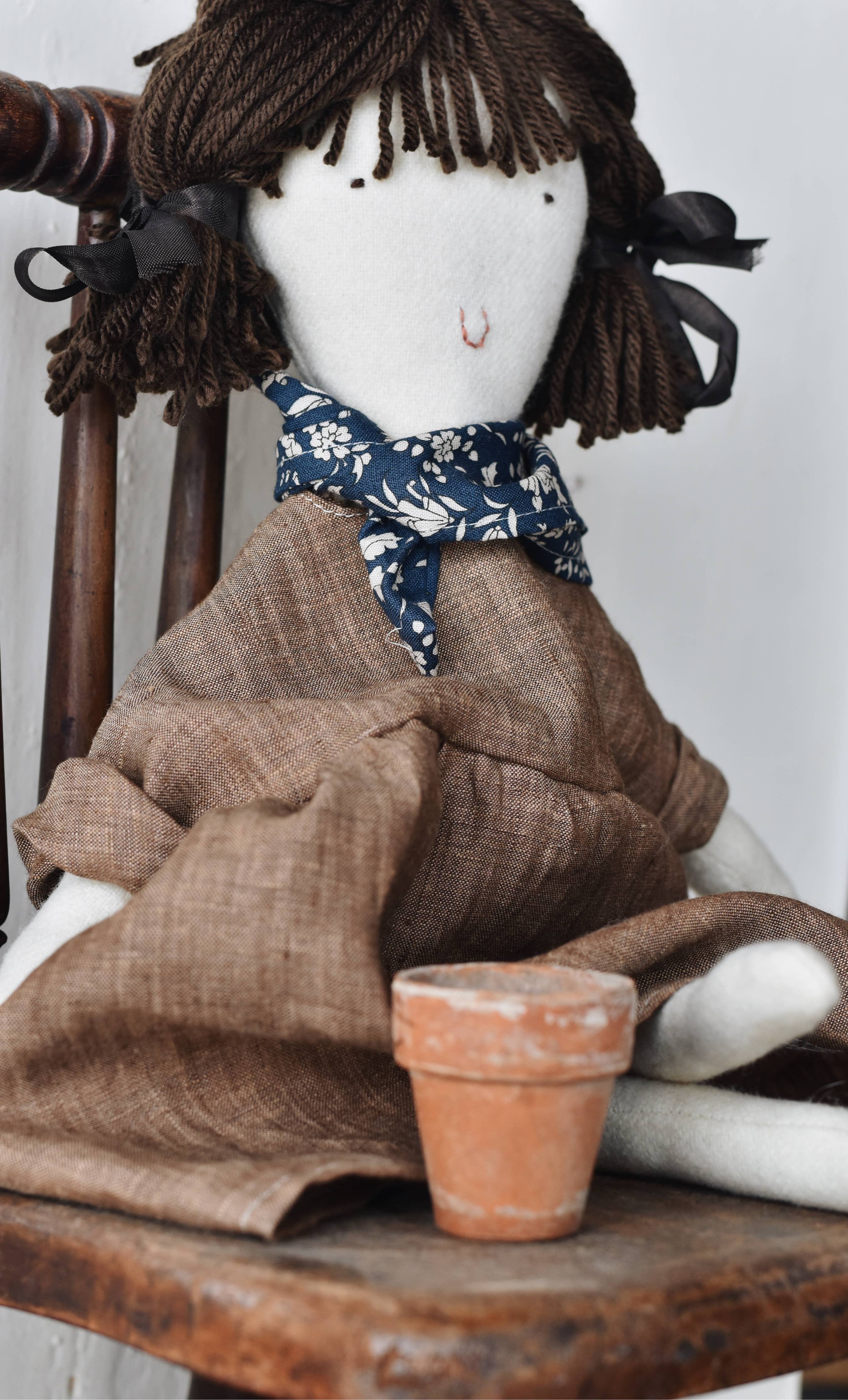 Handmade Nora Linen Doll - FORD + ELM