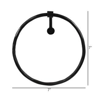 Black Towel Ring