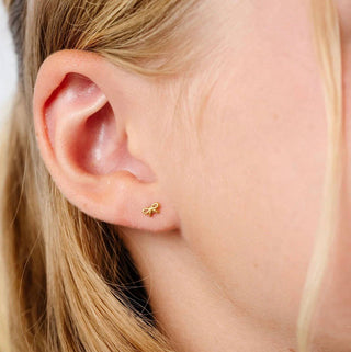 Mini Bow Stud Earring - Hypoallergenic