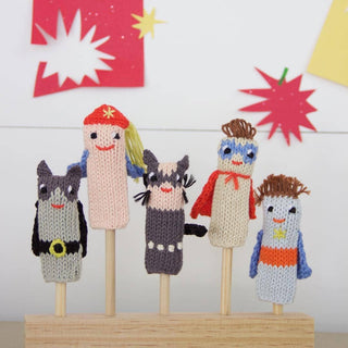 Finger Puppets Super Hero, Set of 5