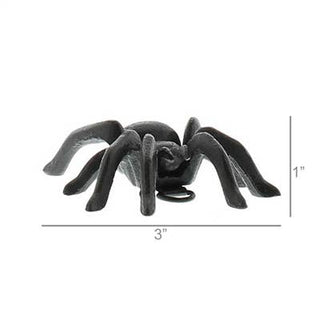 Black spider cast iron with measurement details on a white background