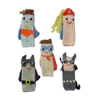 Finger Puppets Super Hero, Set of 5