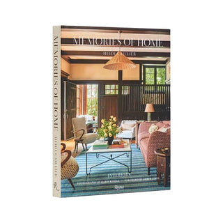 Book titled 'Memories of Home' with a living room interior on the cover.
