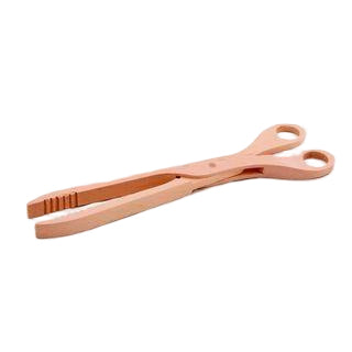 Pink tongs on a white background