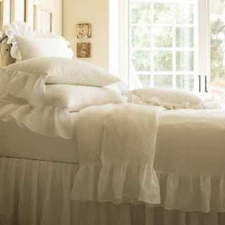 Verandah Duvet, White - Linen - FORD + ELM