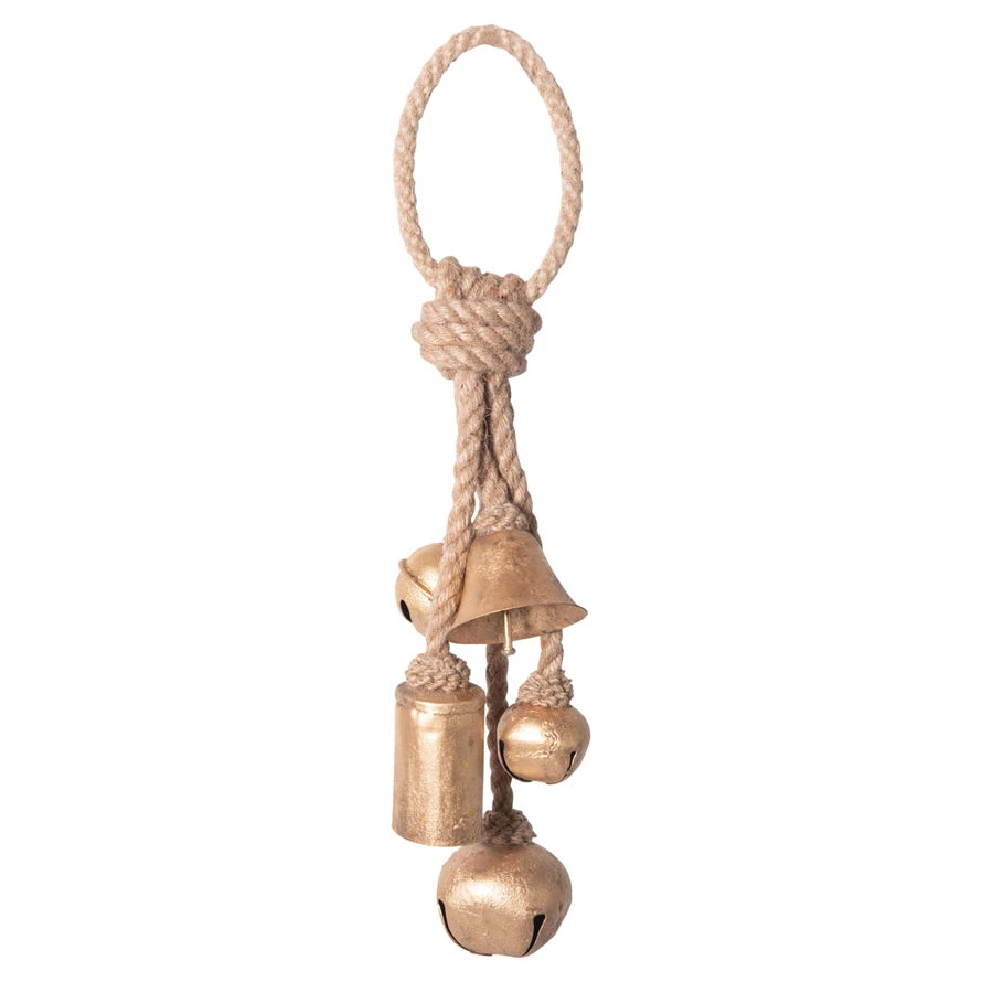 Metal Bells on Jute Hanger - FORD + ELM