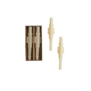 Unscented Nutcracker Shaped Taper Candles in Box, Set of 2