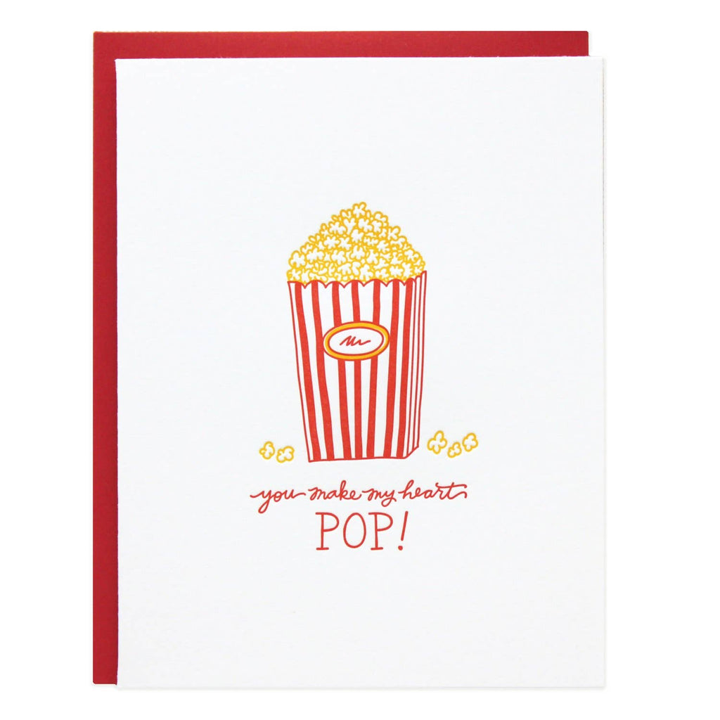 Popcorn Heart Greeting Card