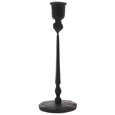 Palermo Taper Candle Holder, Iron - Black - FORD + ELM