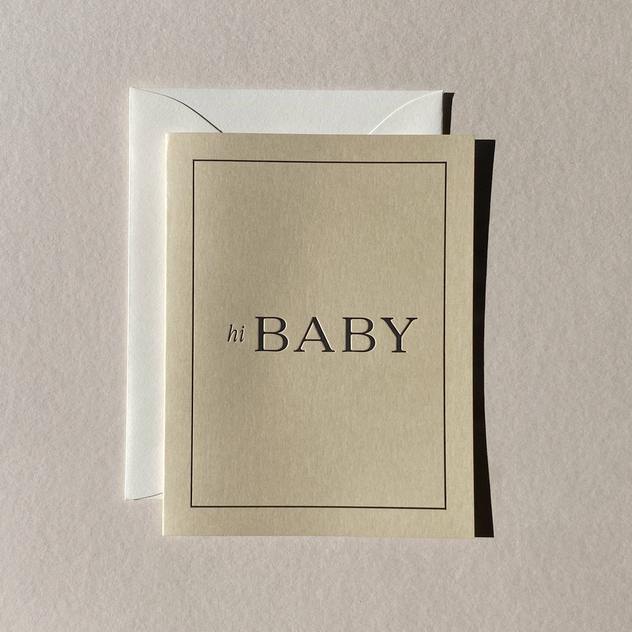 Card - "Hi Baby"