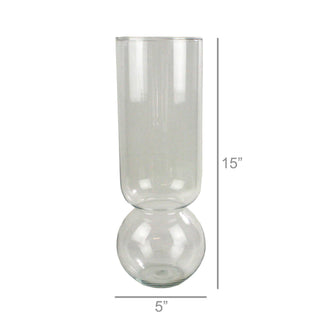 Bulb Vase Extra Tall - Clear - FORD + ELM