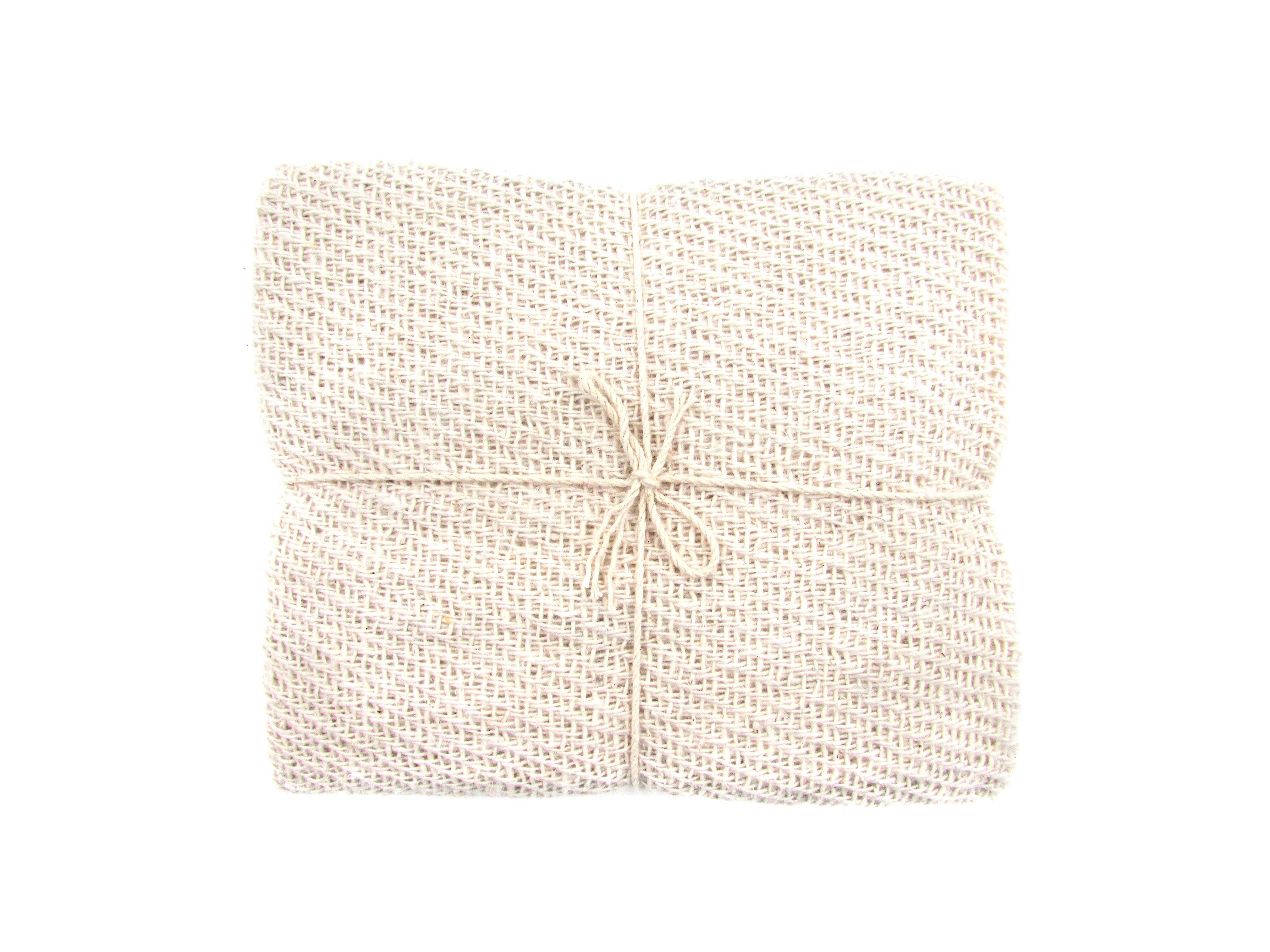 Natural Cotton Cloth, Set of 3