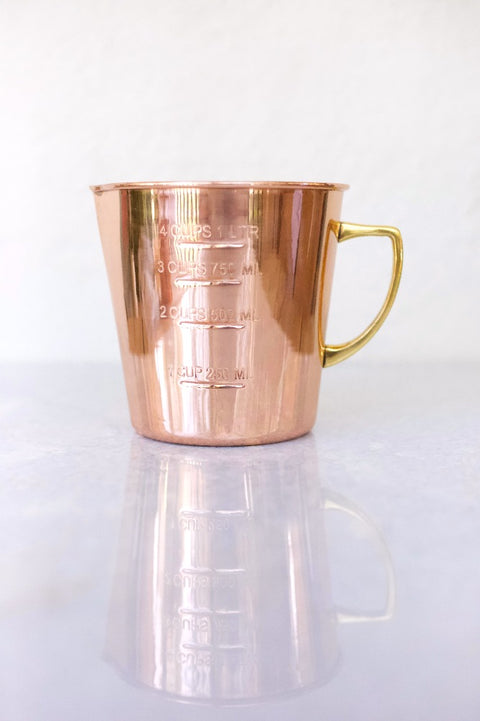 Copper Liquid Measuring Cup - 4 Cup