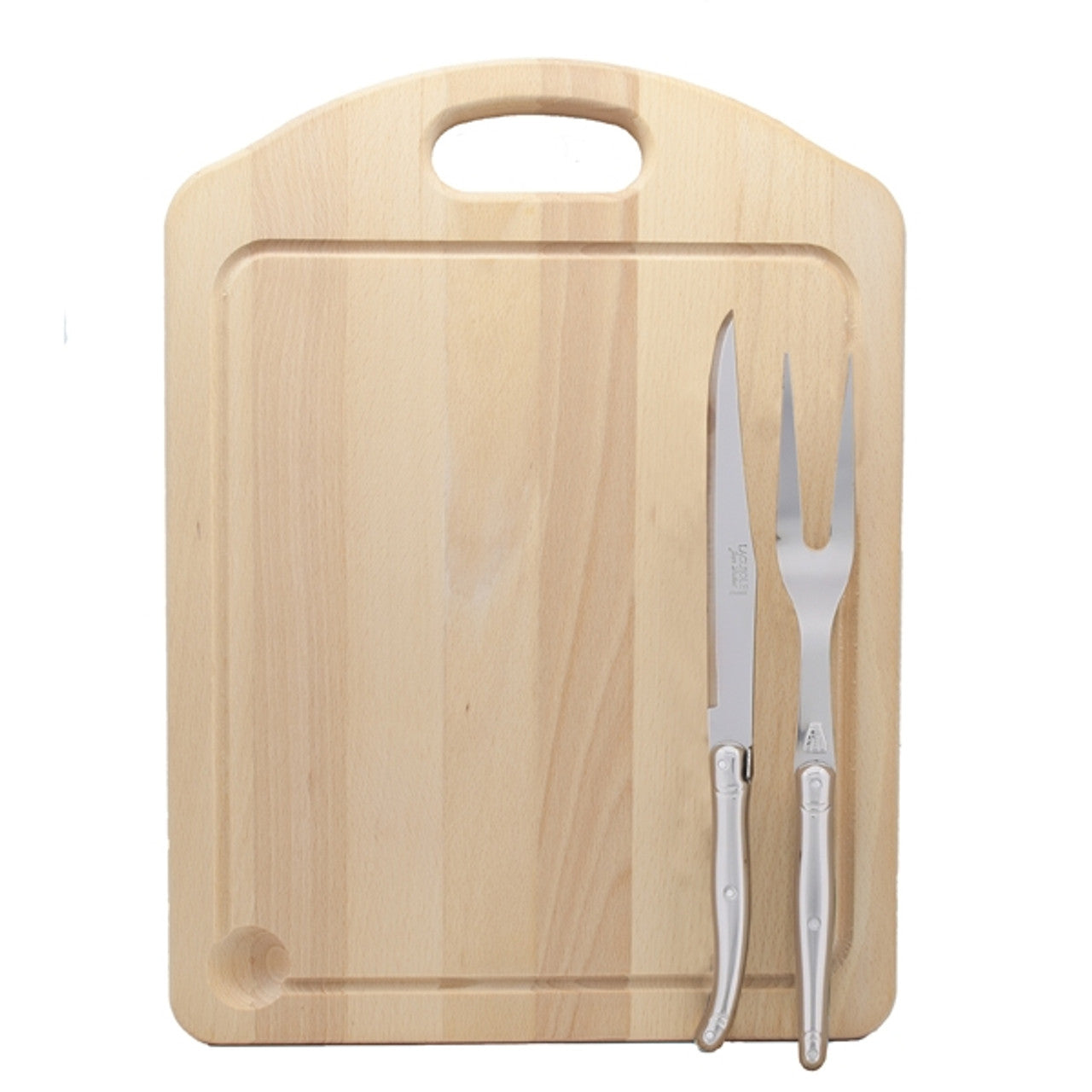 Carving Board  W/ Carving Set Stainless Steel