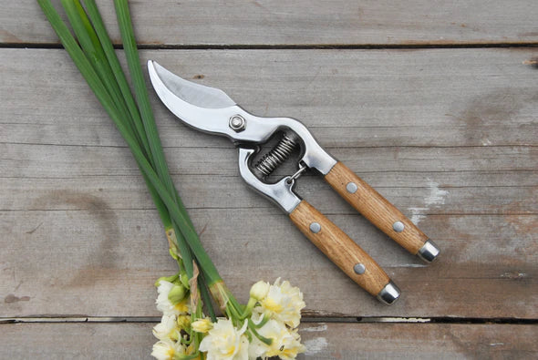 Secateurs With Wooden Handle