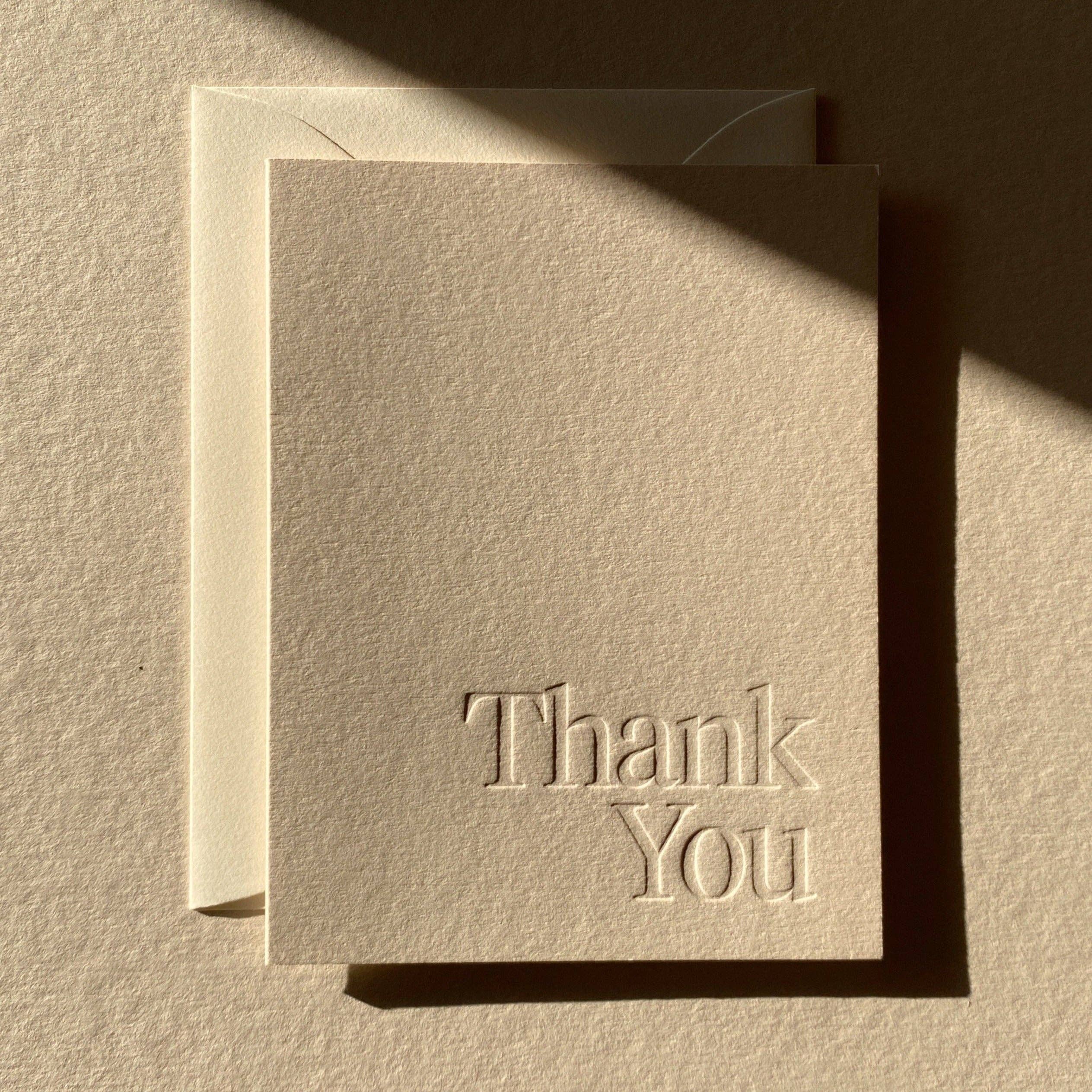 Thank You No. 03: Single Card / Grey - FORD + ELM